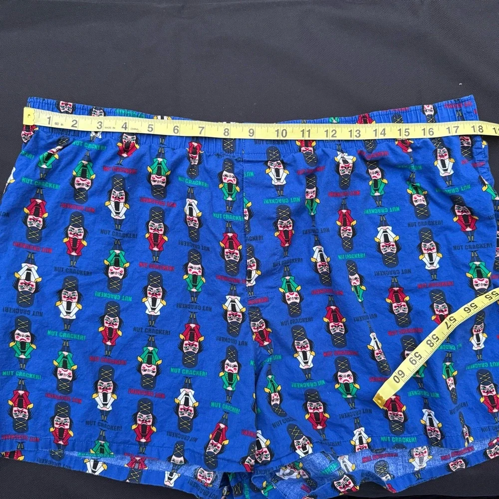 Mossimo Supply Co. Nut Cracker Blue Boxer Shorts Size XL Christmas 100% Cotton‎